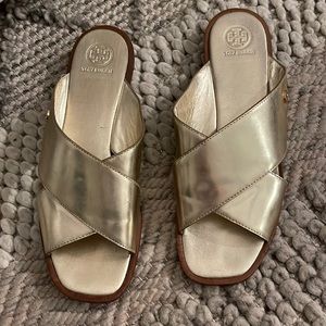 Tory Burch Gold Sandals
